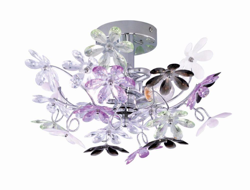TRIO-Lighting Trio Flower sienas lampa 2xE14
