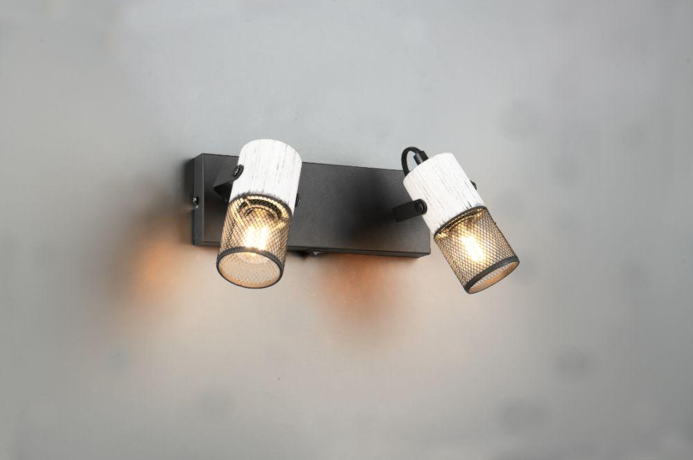 TRIO-Lighting Tosh spot 2-pc E14 black/antique