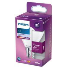 PHILIPS LED stikla 60W E14 Auksti