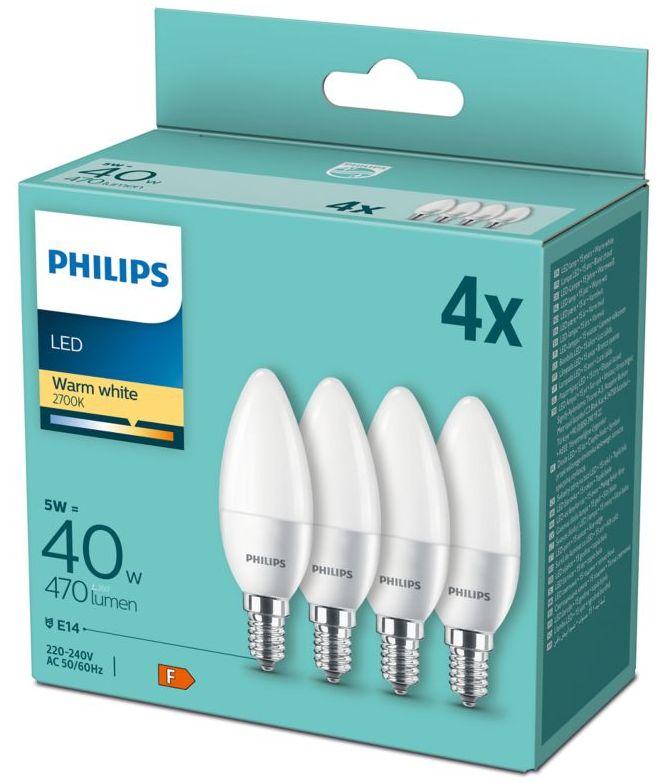 PHILIPS LED 40W B35 E14 Silti