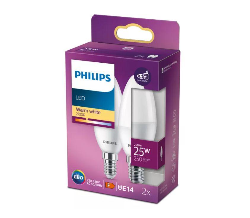 PHILIPS LED 25W B35 E14 Silti