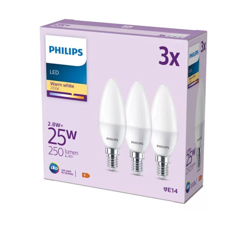PHILIPS LED 25W B35 E14 Silti