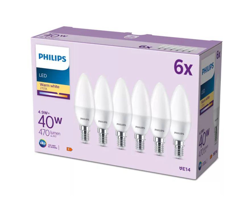 PHILIPS LED 40W B35 E14 Silti