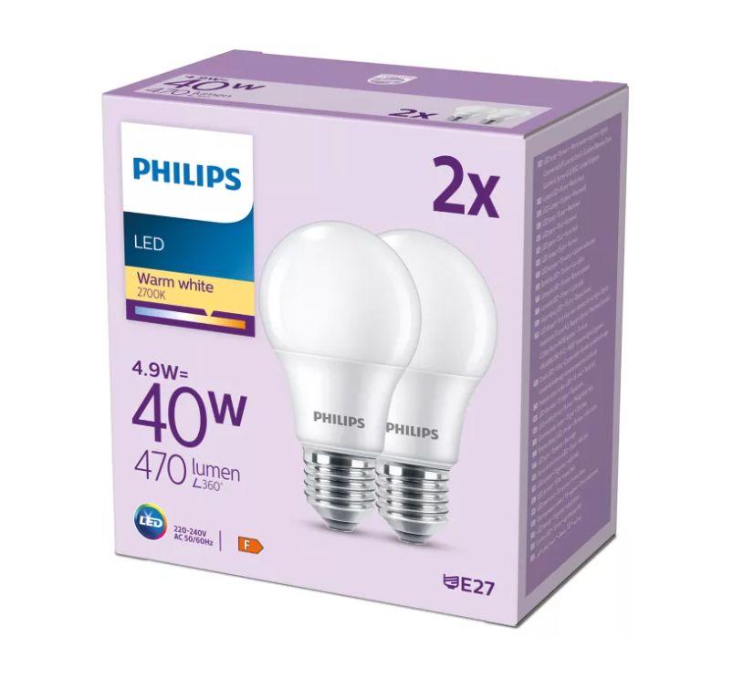 PHILIPS LED 40W A60 E27 Silti