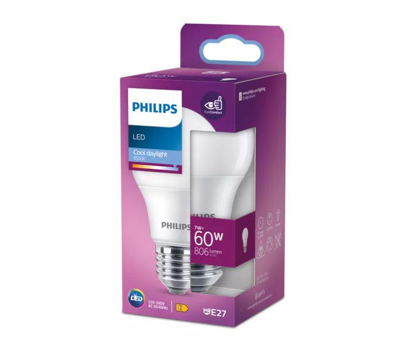 PHILIPS LED 60W A60 E27 Ļoti