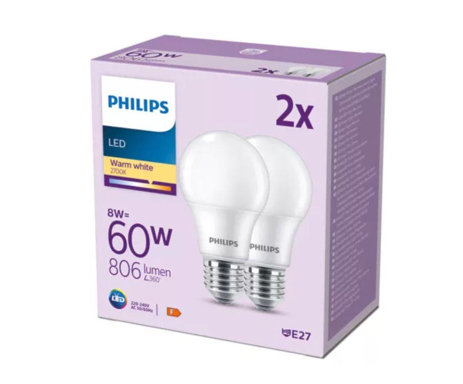 PHILIPS LED 60W A60 E27 Silti
