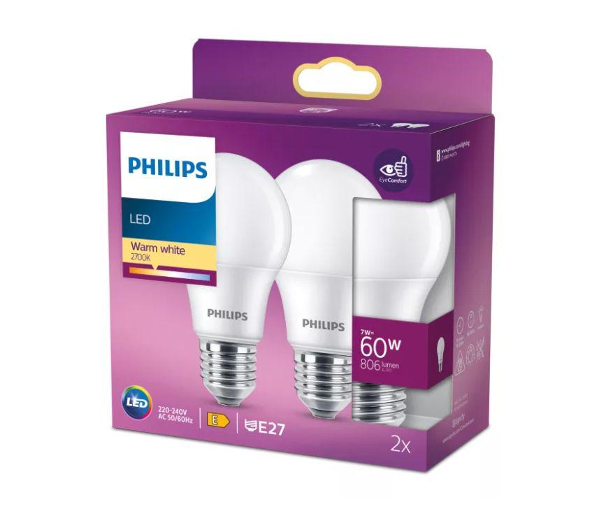 PHILIPS LED 60W A60 E27 Silti
