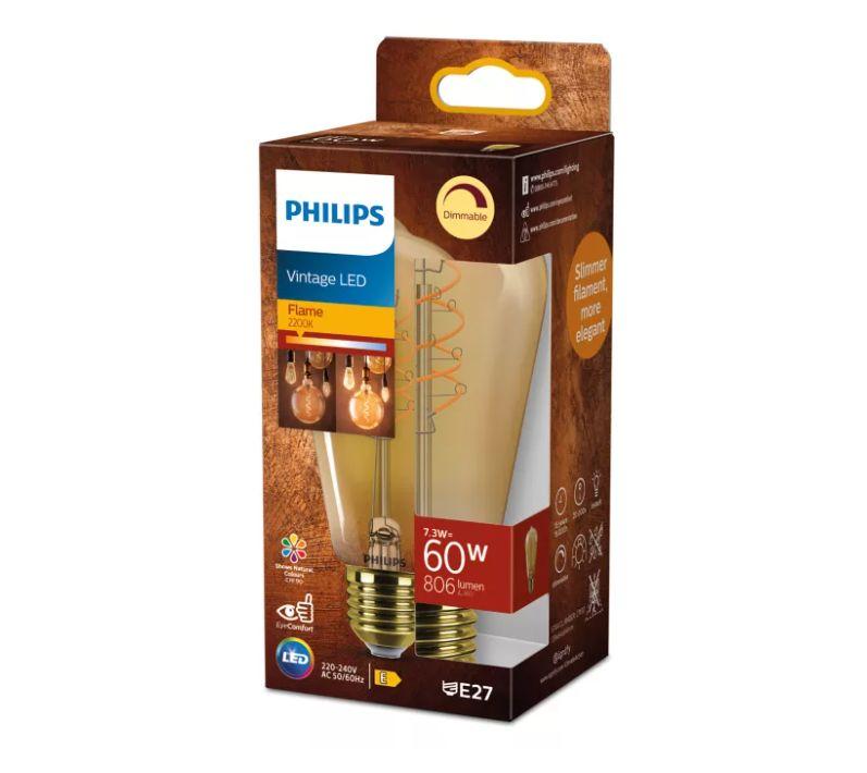 PHILIPS LED ST64 60W 2200K E27