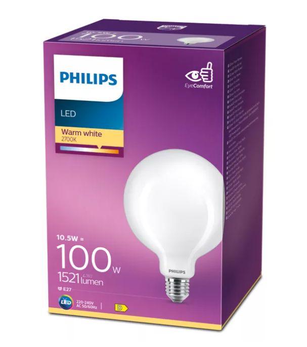 PHILIPS LED stikla 100W E27 Silti
