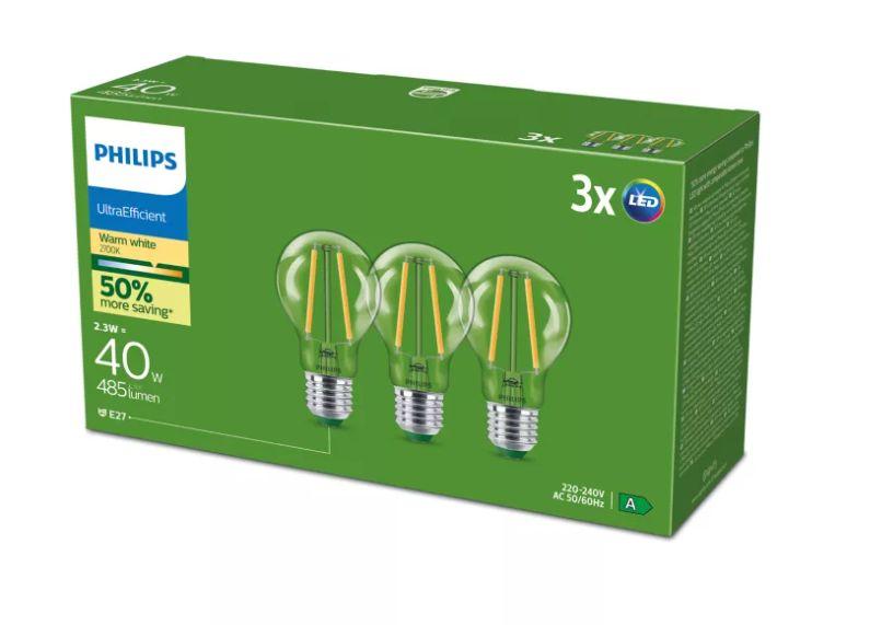 PHILIPS LED stikla 40W A60 E27