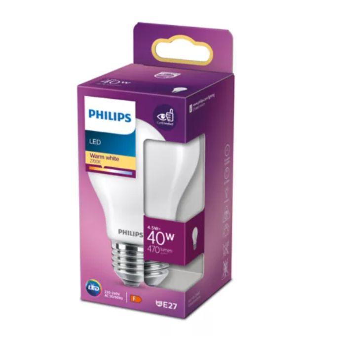 PHILIPS LED stikla 40W A60 E27