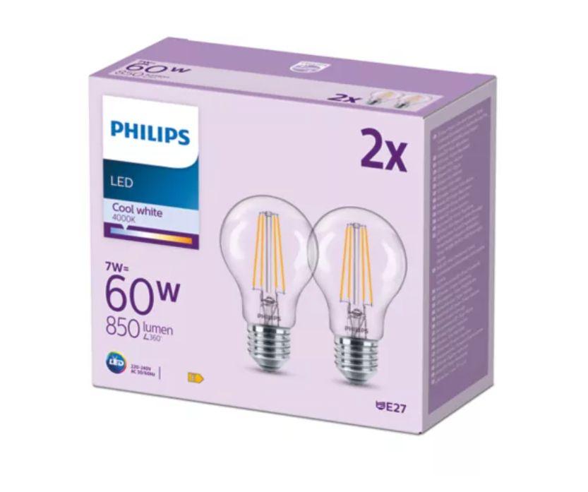 PHILIPS LED stikla 60W A60 E27