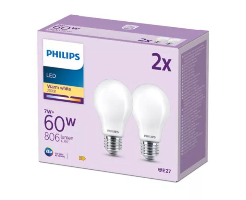 PHILIPS LED stikla 60W A60 E27