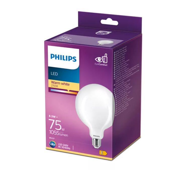 PHILIPS LED stikla 75W G120 E27