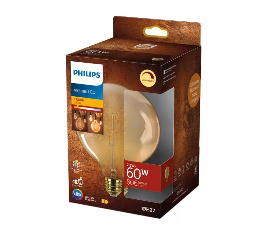 PHILIPS LED G125 60W 2200K E27