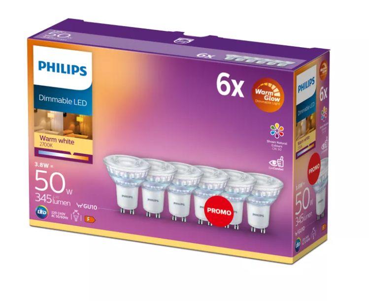PHILIPS LED stikla 50W GU10 C90