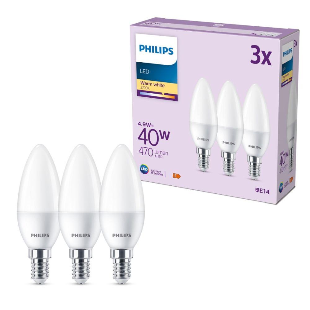 PHILIPS LED 40W B35 E14 Silti