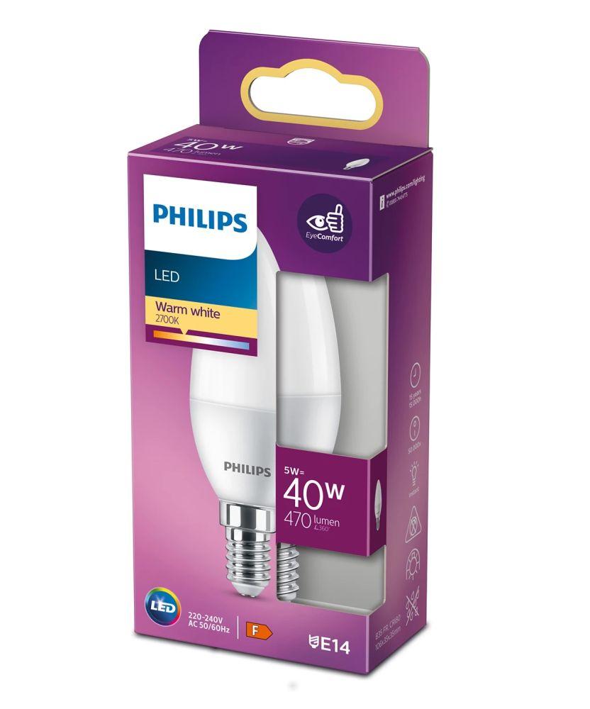 PHILIPS LED 40W B35 E14 Silti