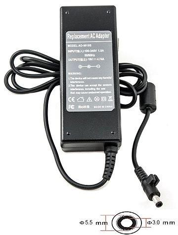 Lādētājs SA90F5530 klēpjdatoram Samsung 19V /