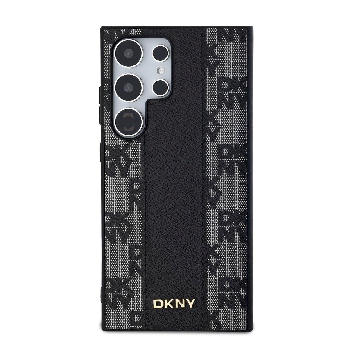 DKNY PU Leather Checkered Pattern MagSafe