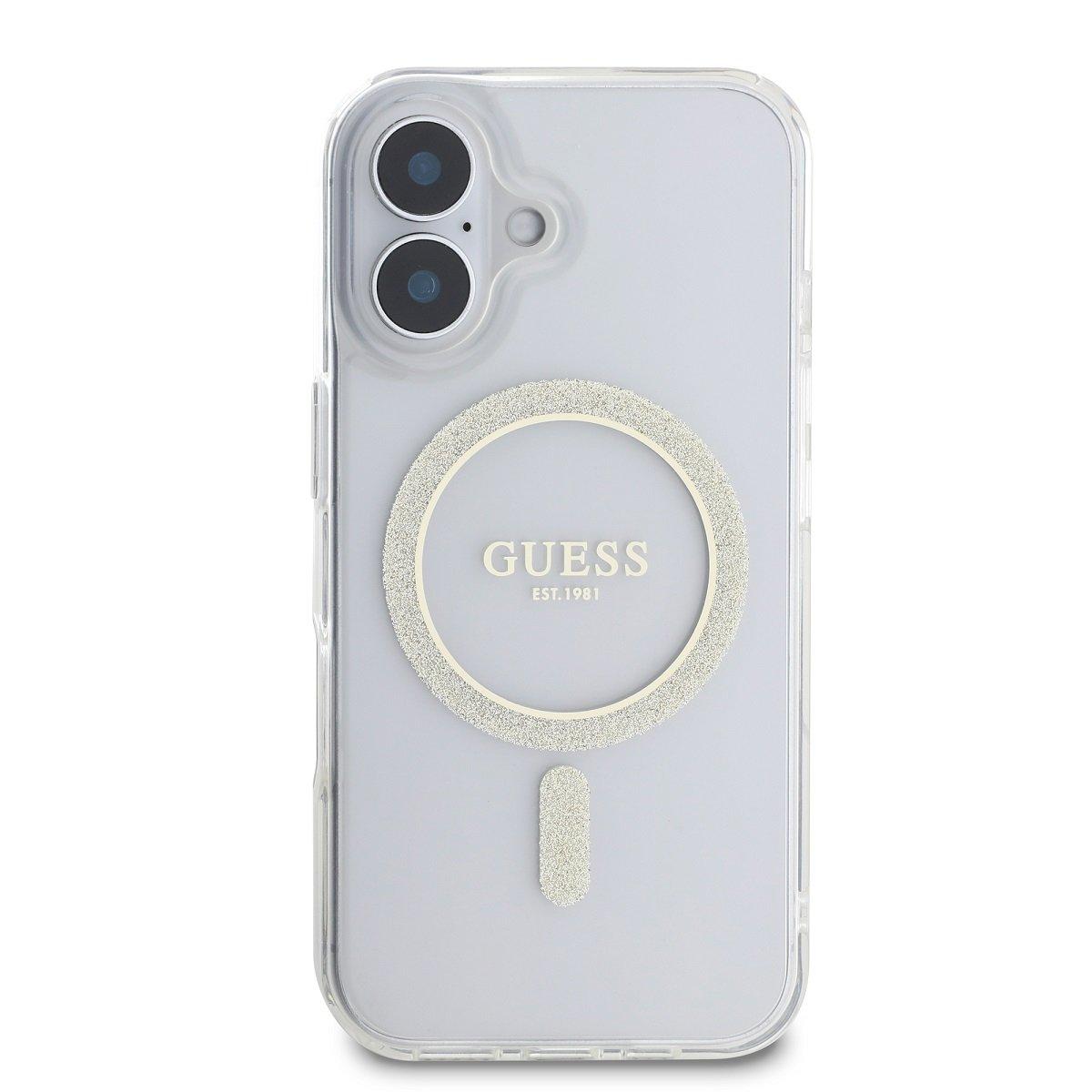 Guess IML Glitter Ring MagSafe Case