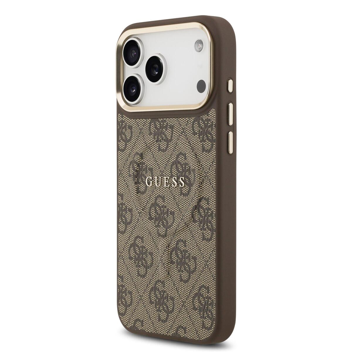 Guess PU Leather 4G Gold Frame