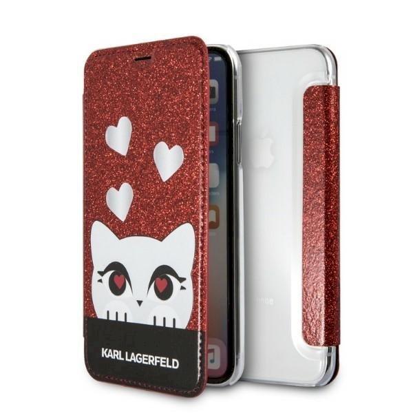 Karl Lagerfeld KLFLBKPXVDCRE Aizsargapvalks priekš iPhone