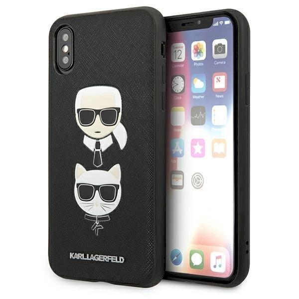 Karl Lagerfeld KLHCI65SAKICKCBK Saffiano Karl&Choupette Head