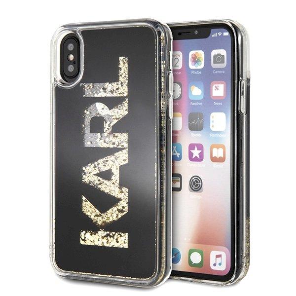 Karl Lagerfeld KLHCPXKAGBK Aizsargapvalks priekš iPhone