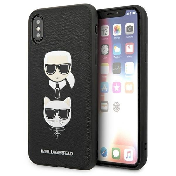 Karl Lagerfeld KLHCPXSAKICKCBK Saffiano Karl&Choupette Head