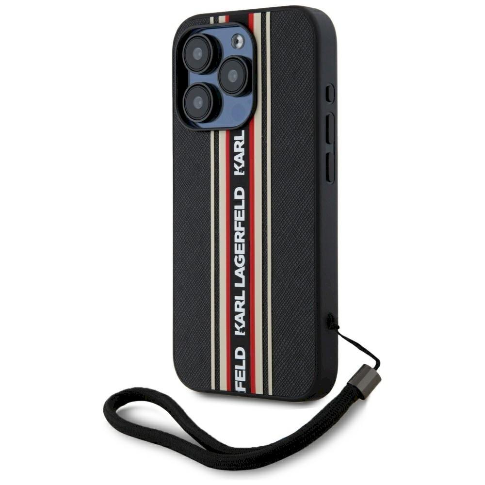 Karl Lagerfeld Saffiano Athleisure Stripes Cord