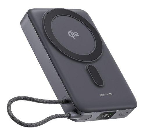 Swissten Qi2 MagSafe 15W ar iebūvētu