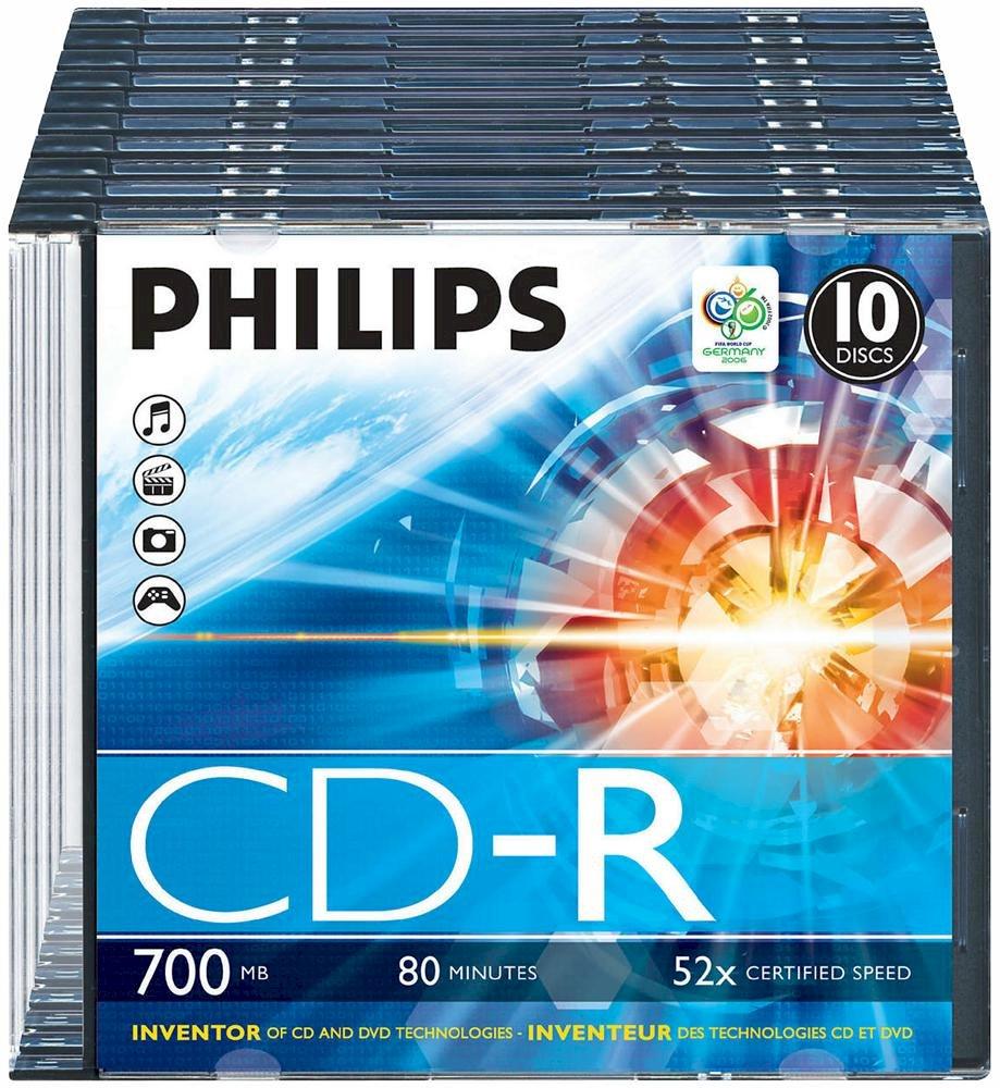 Philips CR7D5NS10/00 CD-R 700MB 10 gab