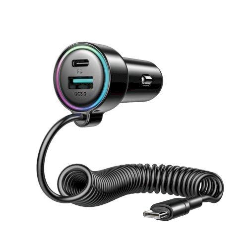 Joyroom JR-CL07 Car Charger 3-in-1, C+U
