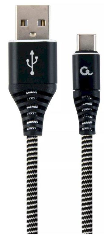 Gembird CC-USB2B-AMCM-2M-BW USB-A - USB-C kabelis