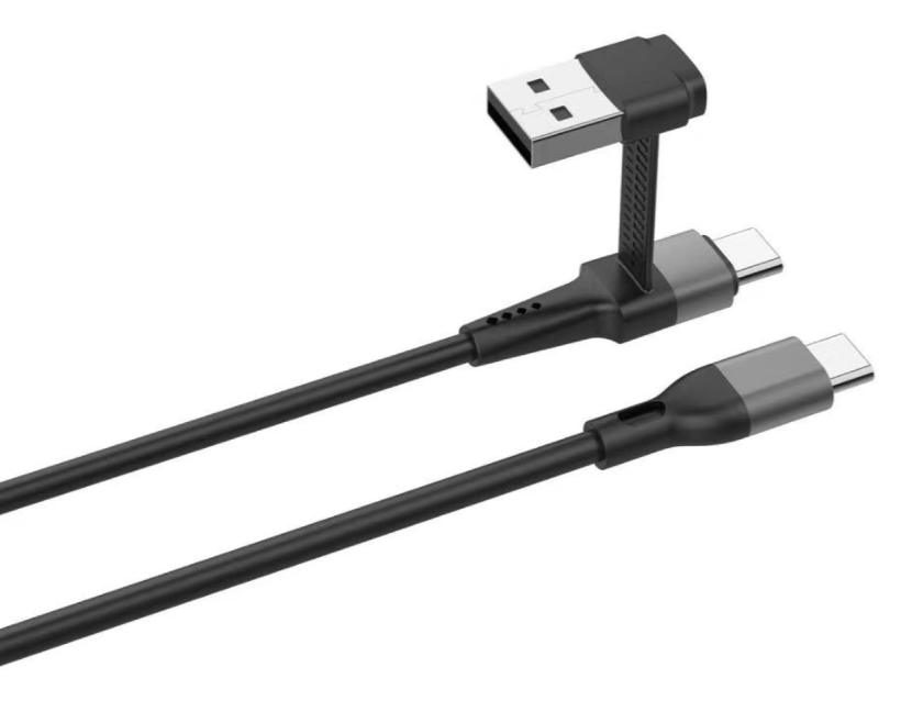 Qualo QKN-2in1-CCA-01 Kabelis 2in1 USB-C /
