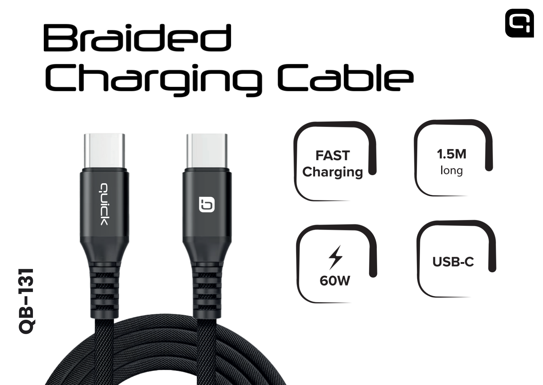 Quick QB-131 Braided 60W Uzlādes un