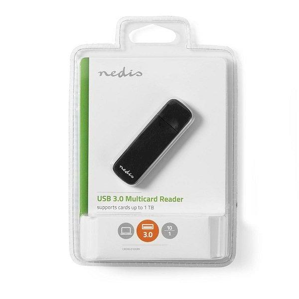 Nedis CRDRU3100BK SD/microSD Karšu lasītājs