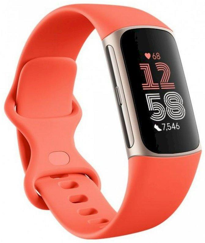 FitBit Charge 6 Viedpulkstenis Coral Gold