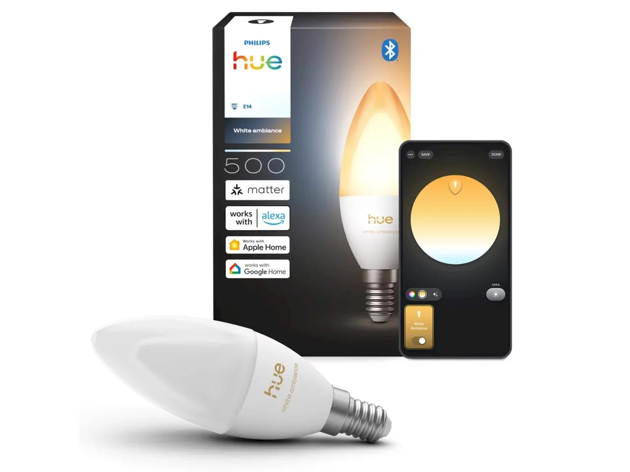 Philips Hue E14 LED sveču spuldze