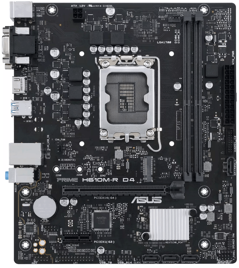 Asus PRIME H610M-R D4 Mātesplāte Intel