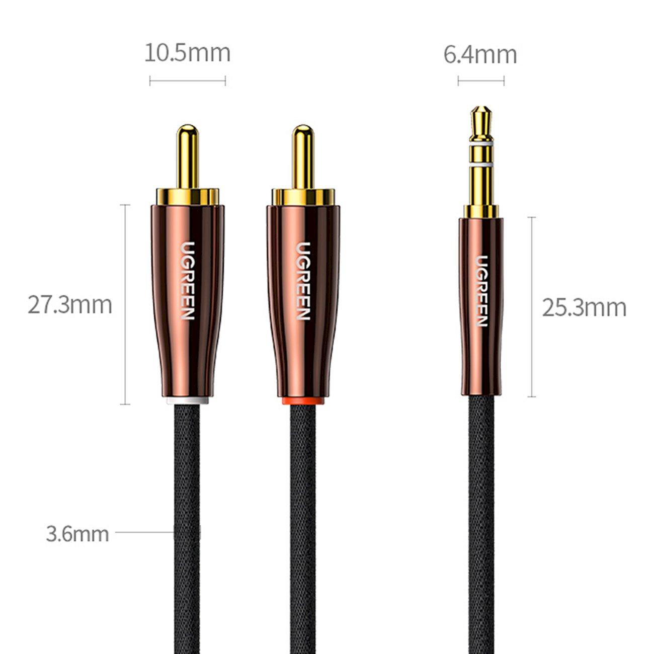 UGREEN AV170 Cable 2xRCA - 3