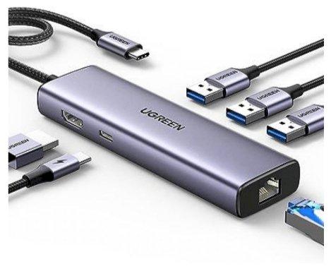 UGREEN 15598 Interfeisa koncentrators USB-C 3