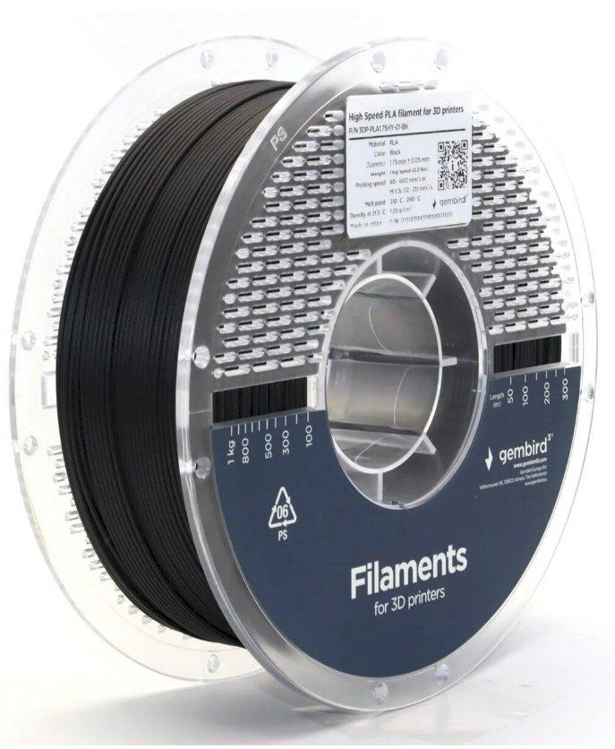 Gembird 3DP-PLA1.75HY-01-BK PLA filaments High