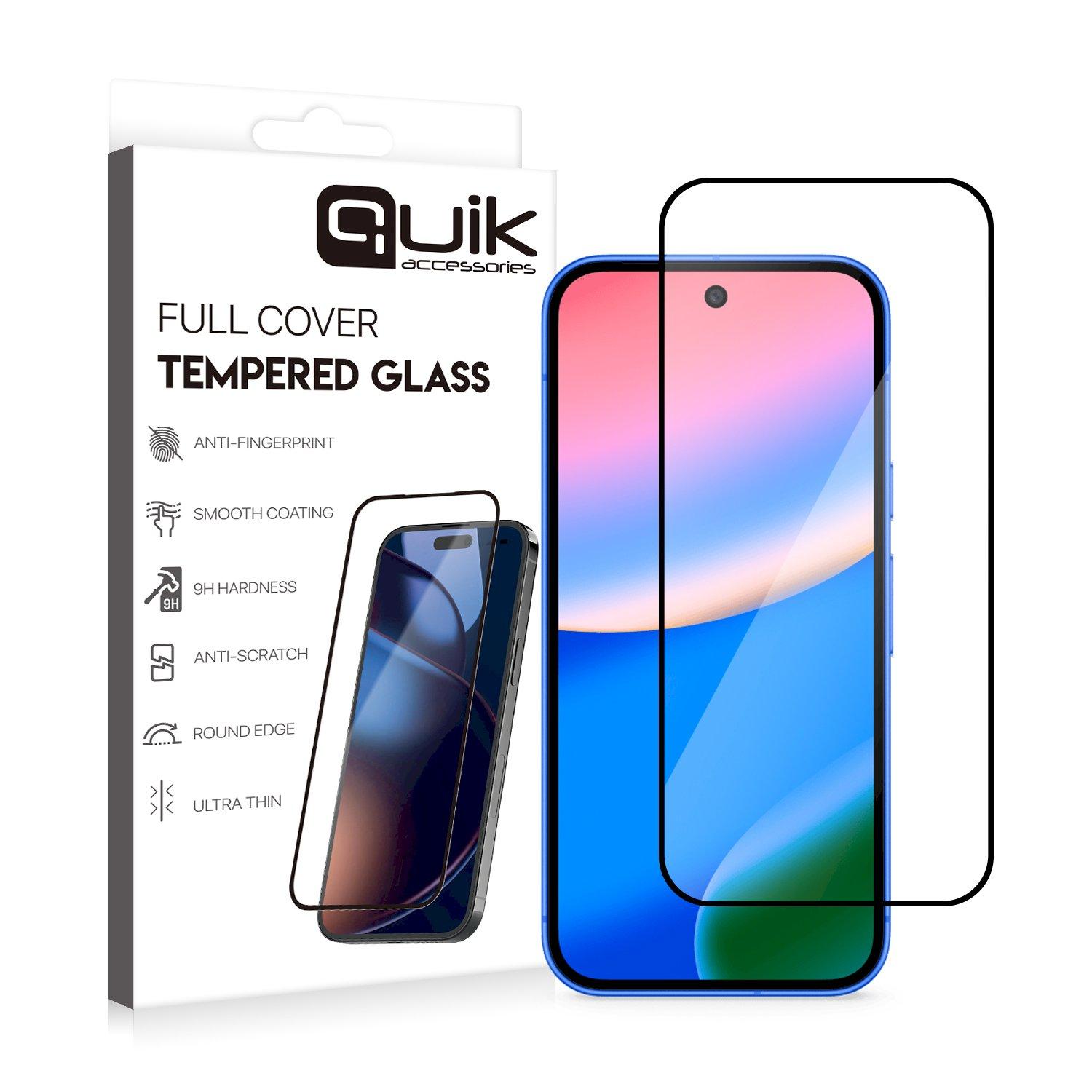 Quik Accessories Full Cover Tempered Glass