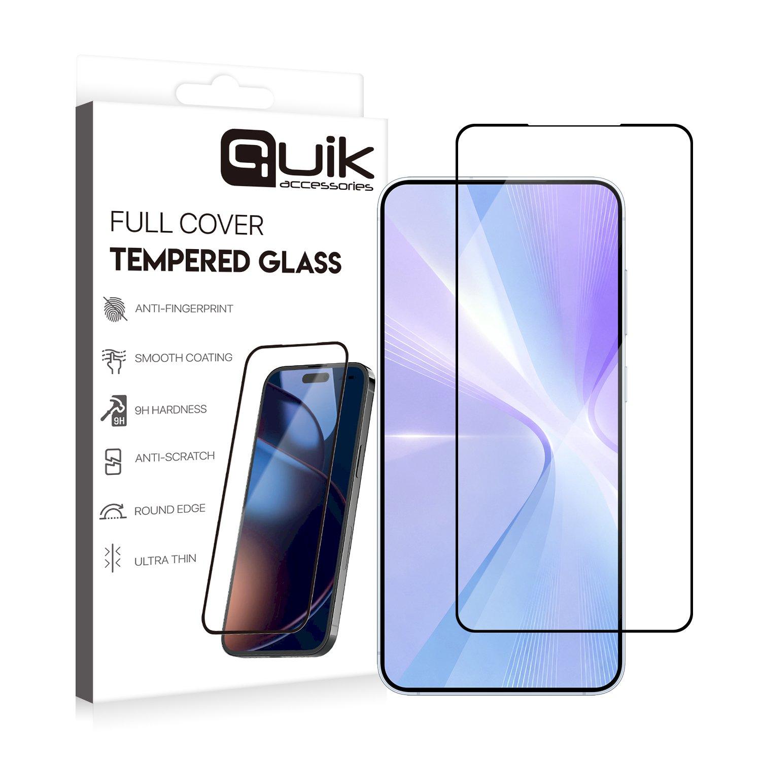 Quik Accessories Full Cover Tempered Glass