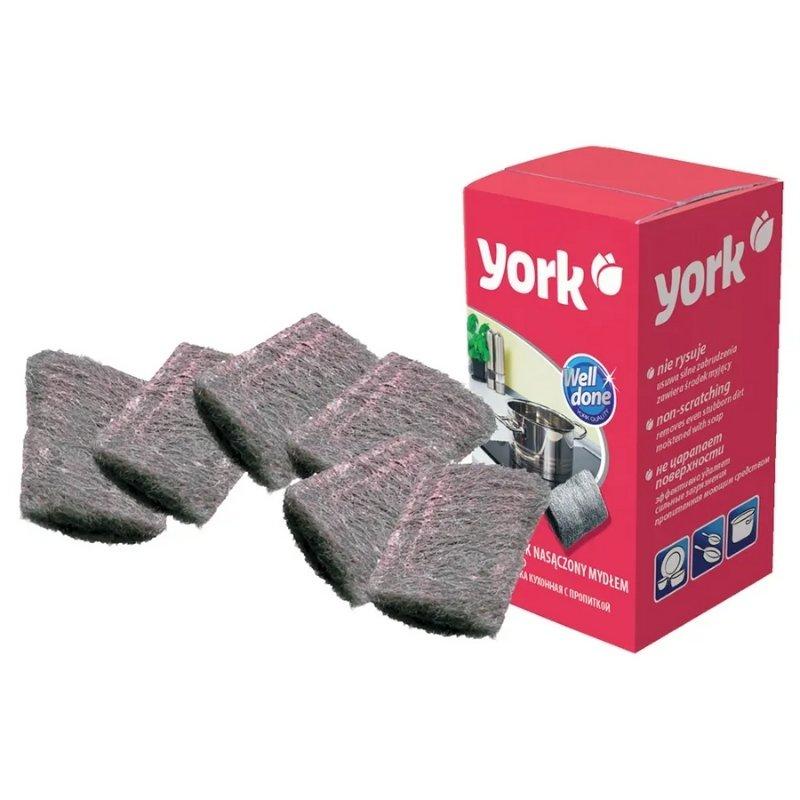 York Tērauda Trauku Sūkļi Ar Ziepēm