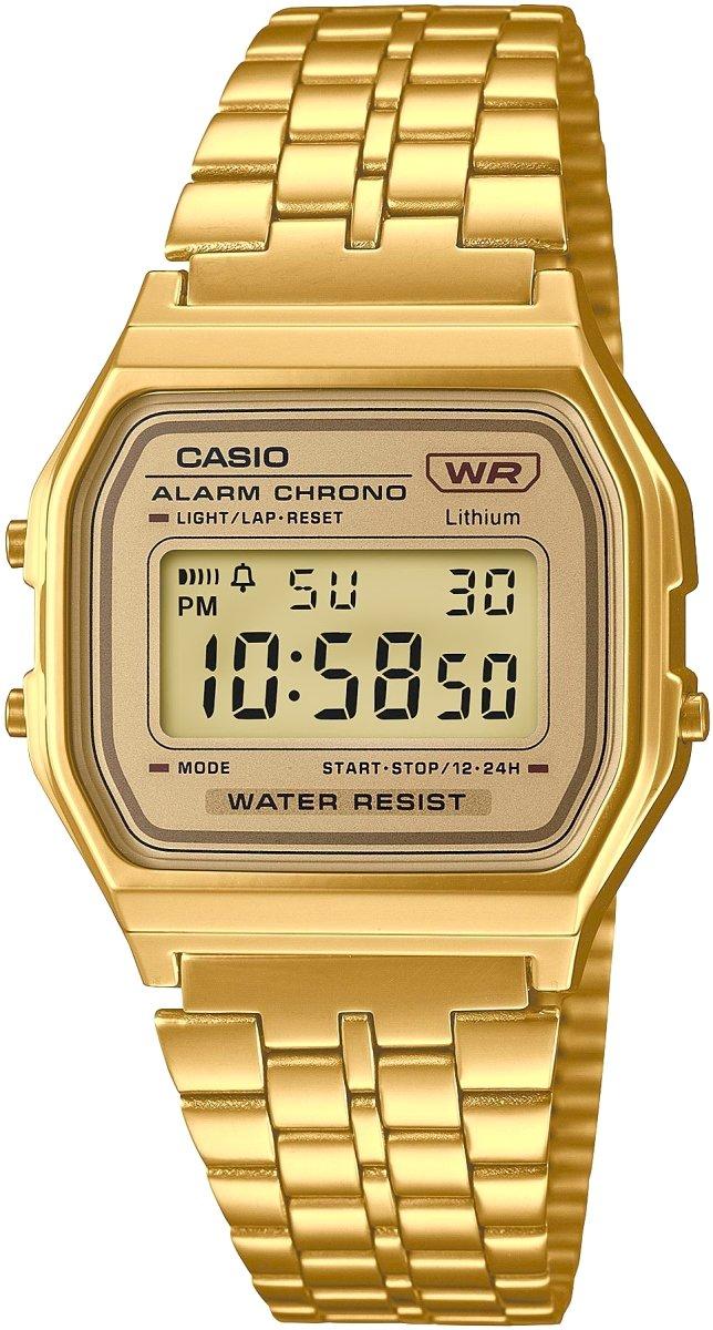 CASIO A158WETG-9AEF Vintage pulkstenis / Zelts