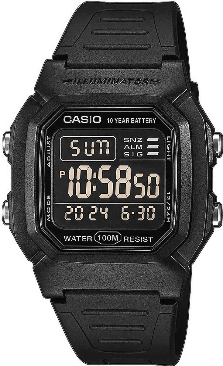 Casio W-800H-1BVES Vīriešu Pulkstenis