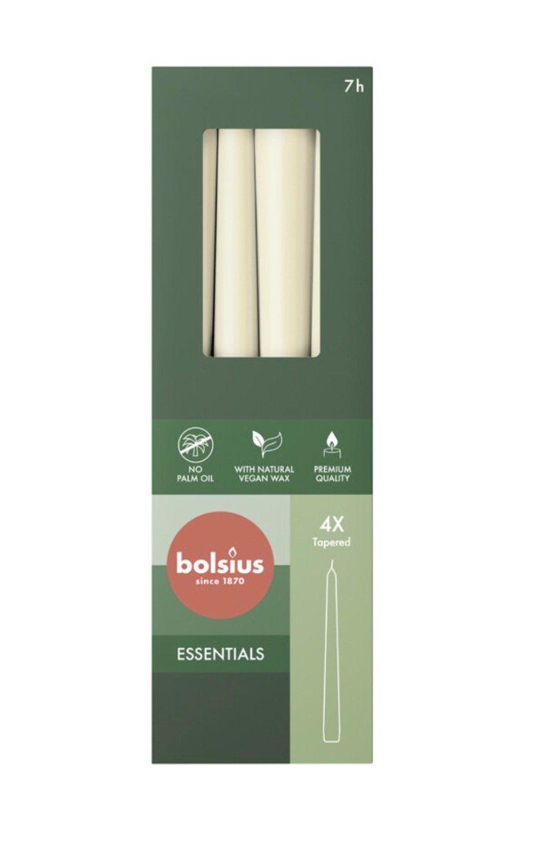Bolsius Galda Sveces 245/24mm Pērļu 4gab